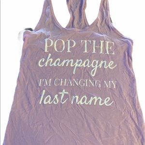 Bride to be racer back tank